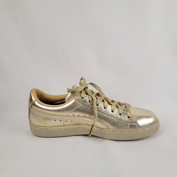 PUMA 50th Anniversary Golden Suede Metallic Leather Sneaker 1968 Women's Size 6 - Picture 2 of 14